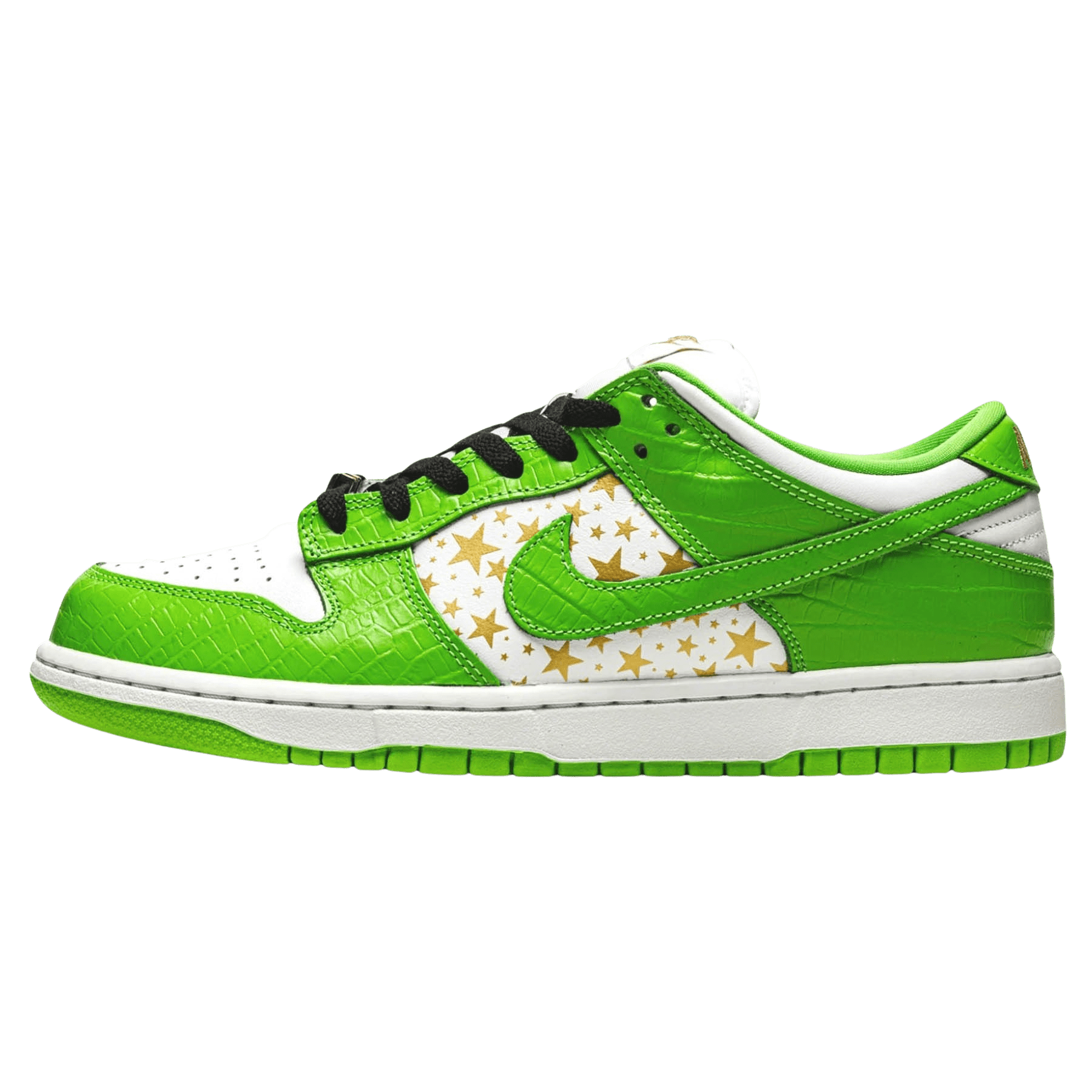 Supreme x Nike Dunk Low OG SB QS 'Mean Green' — UK 3 | EU 35.5 | US 3.5 — Front View