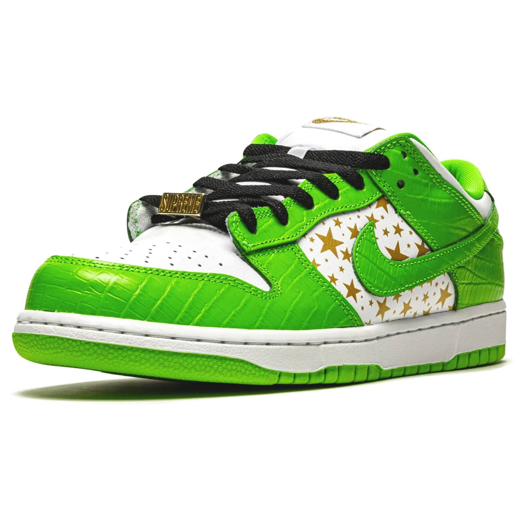 Supreme x Nike Dunk Low OG SB QS 'Mean Green' — UK 3 | EU 35.5 | US 3.5 — Top View