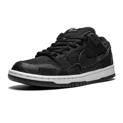 Wasted Youth x Nike Dunk Low SB 'Black Denim' — UK 3 | EU 35.5 | US 3.5 — Detail View
