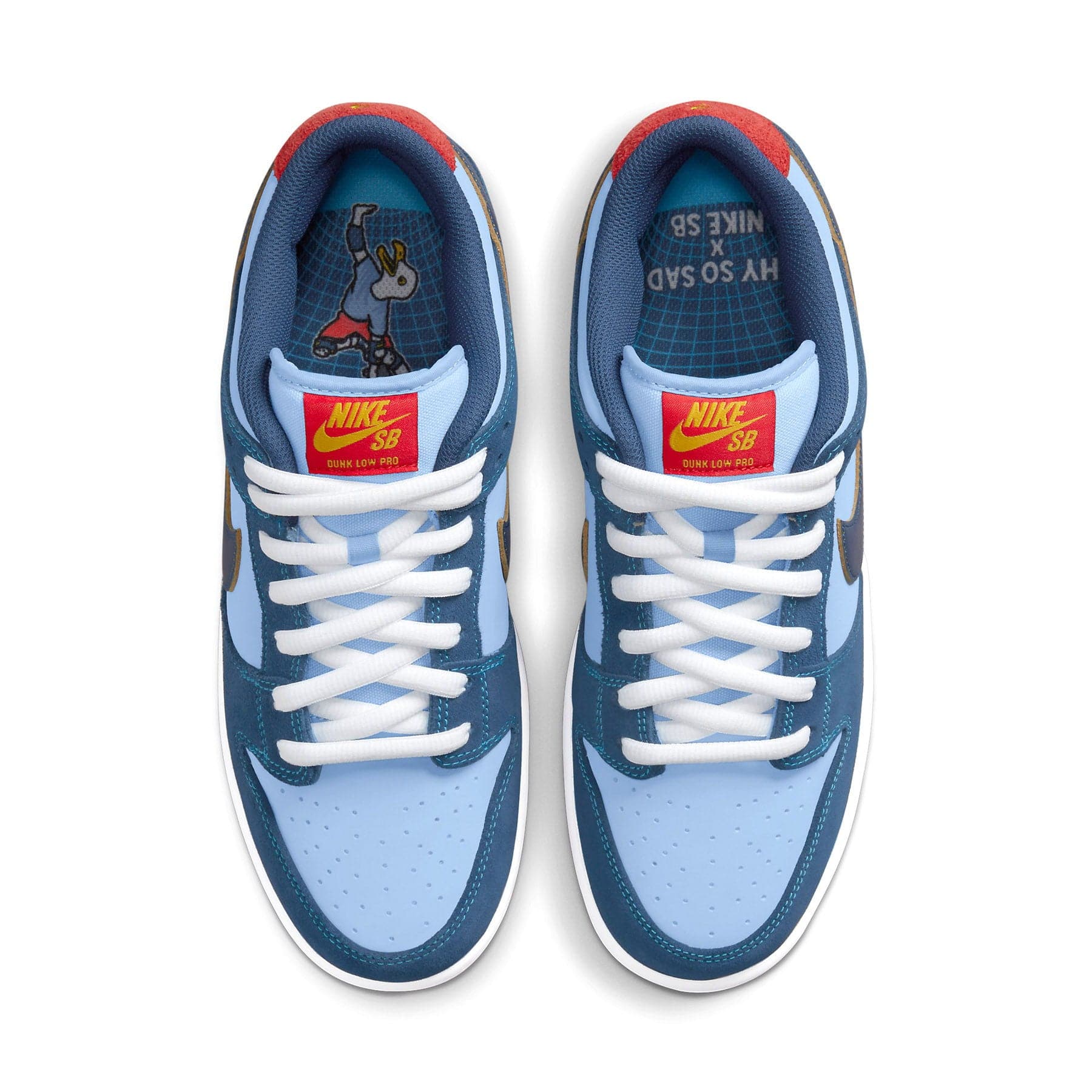 Why So Sad? x Nike Dunk Low SB 'The Predatory Bird' — UK 3 | EU 35.5 | US 3.5 — Back View