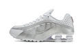 Nike Shox R4 White Metallic Silver