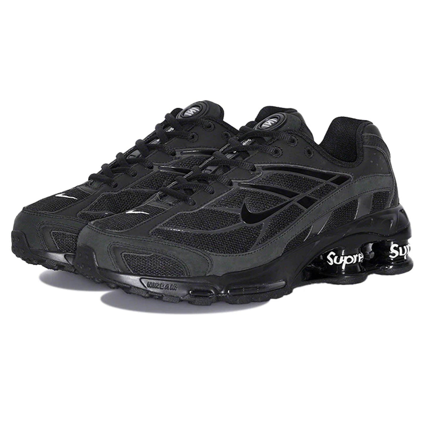 Nike Supreme x Shox Ride 2 'Black' — UK 3 | EU 35.5 | US 3.5 — Side View