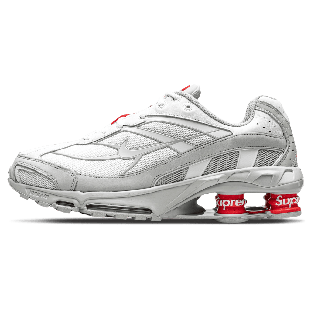 Nike Supreme x Shox Ride 2 'White' — UK 3 | EU 35.5 | US 3.5 — Front View
