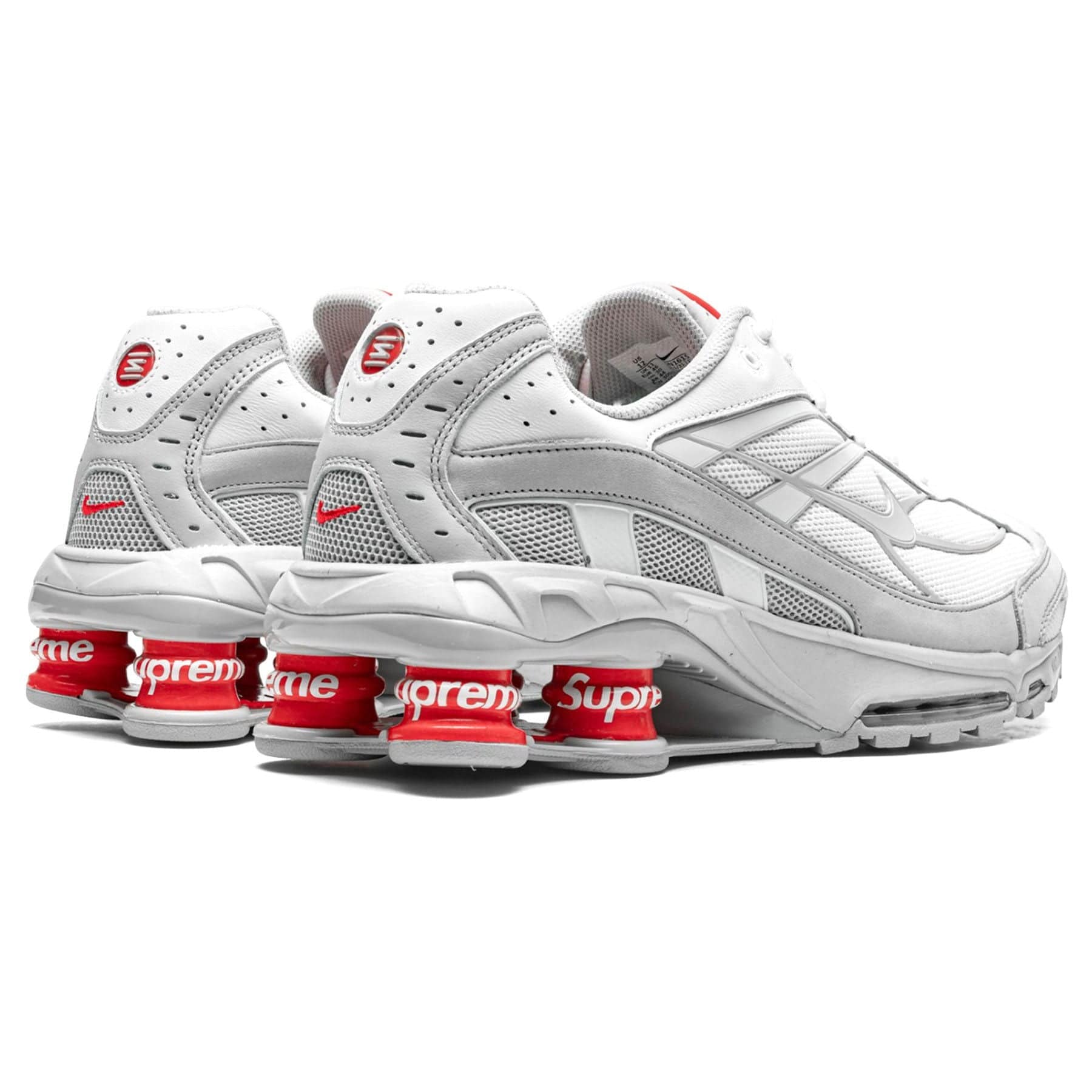 Nike Supreme x Shox Ride 2 'White' — UK 3 | EU 35.5 | US 3.5 — Back View