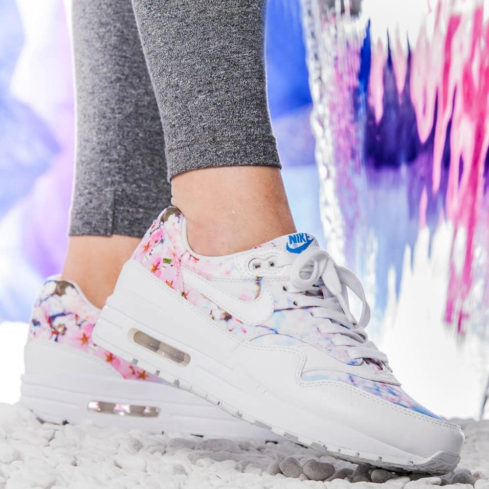 Nike Wmns Air Max 1 Print  "Cherry Blossom Pack" — UK 2.5 | EU 35.5 | US 5 — Top View