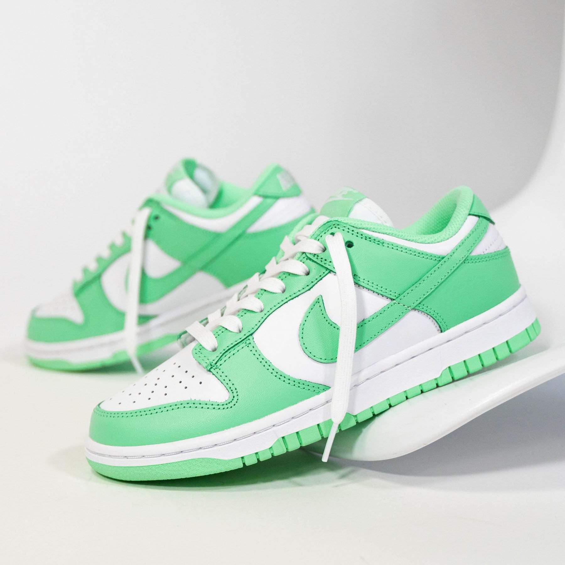 Nike Dunk Low Wmns 'Green Glow' — UK 2.5 | EU 35.5 | US 5 — Lifestyle View