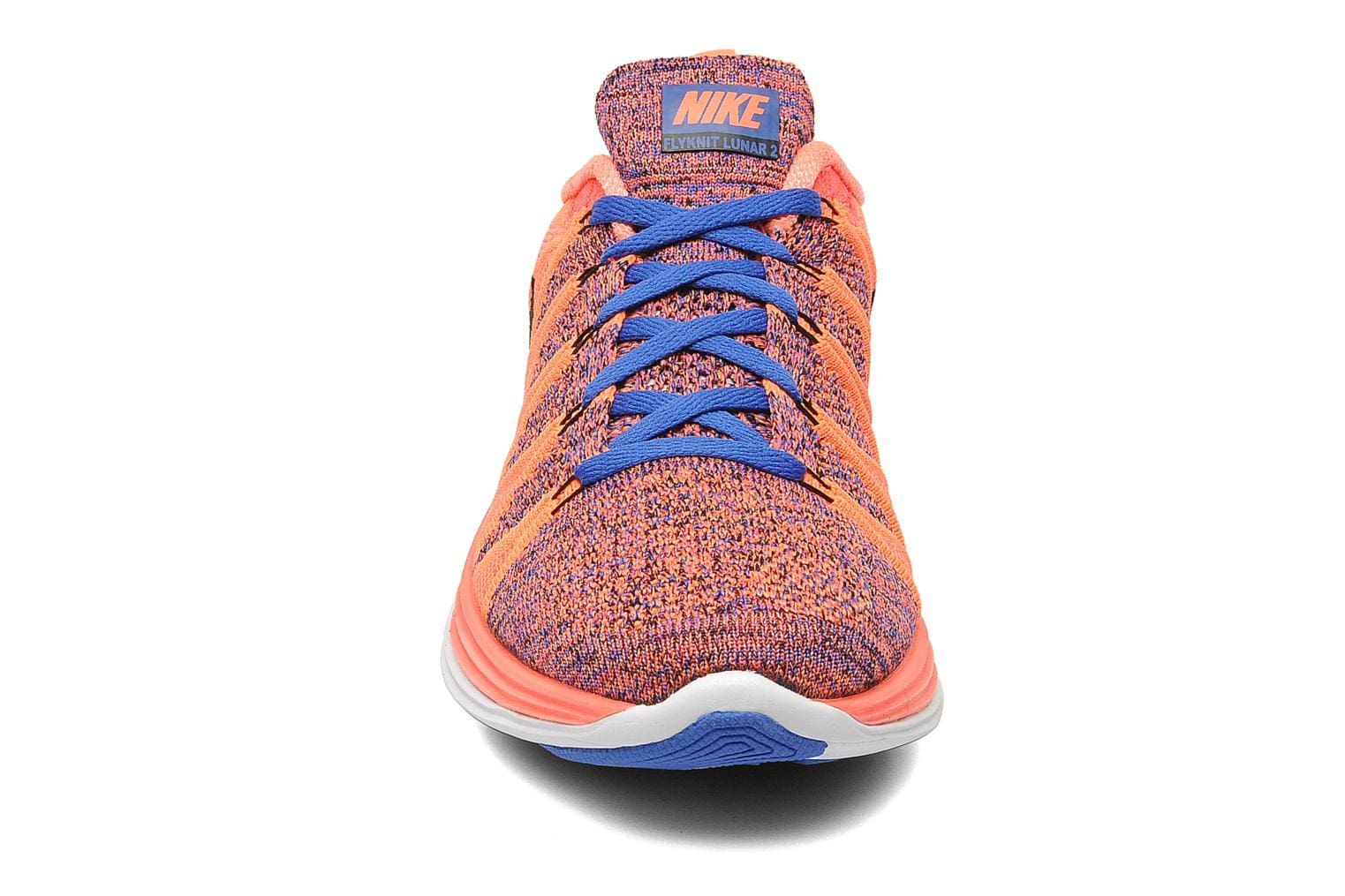 NIKE Flyknit Lunar2 Bright Mango — UK 2.5 | EU 35.5 | US 5 — Back View