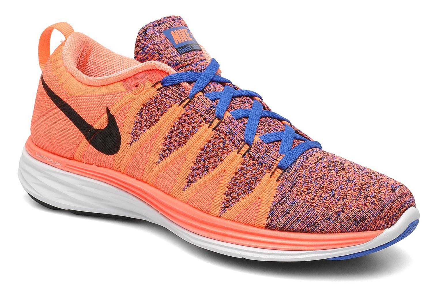 NIKE Flyknit Lunar2 Bright Mango — UK 2.5 | EU 35.5 | US 5 — Side View
