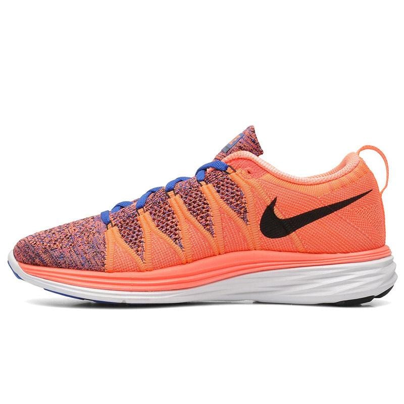 NIKE Flyknit Lunar2 Bright Mango — UK 2.5 | EU 35.5 | US 5 — Front View