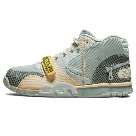 Travis Scott x  Nike Air Trainer 1 SP 'Grey Haze' — UK 3 | EU 35.5 | US 3.5 — Front View