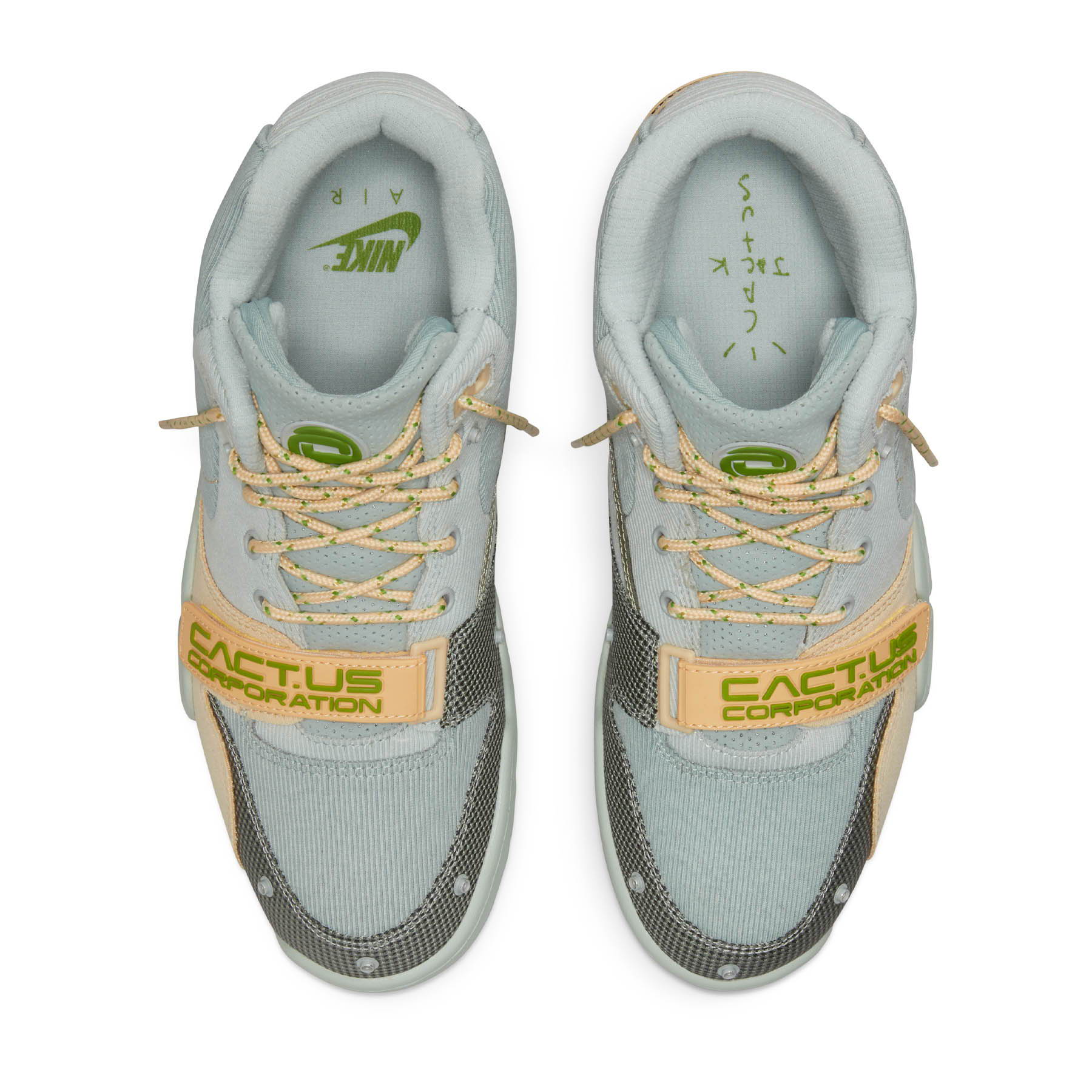 Travis Scott x  Nike Air Trainer 1 SP 'Grey Haze' — UK 3 | EU 35.5 | US 3.5 — Back View