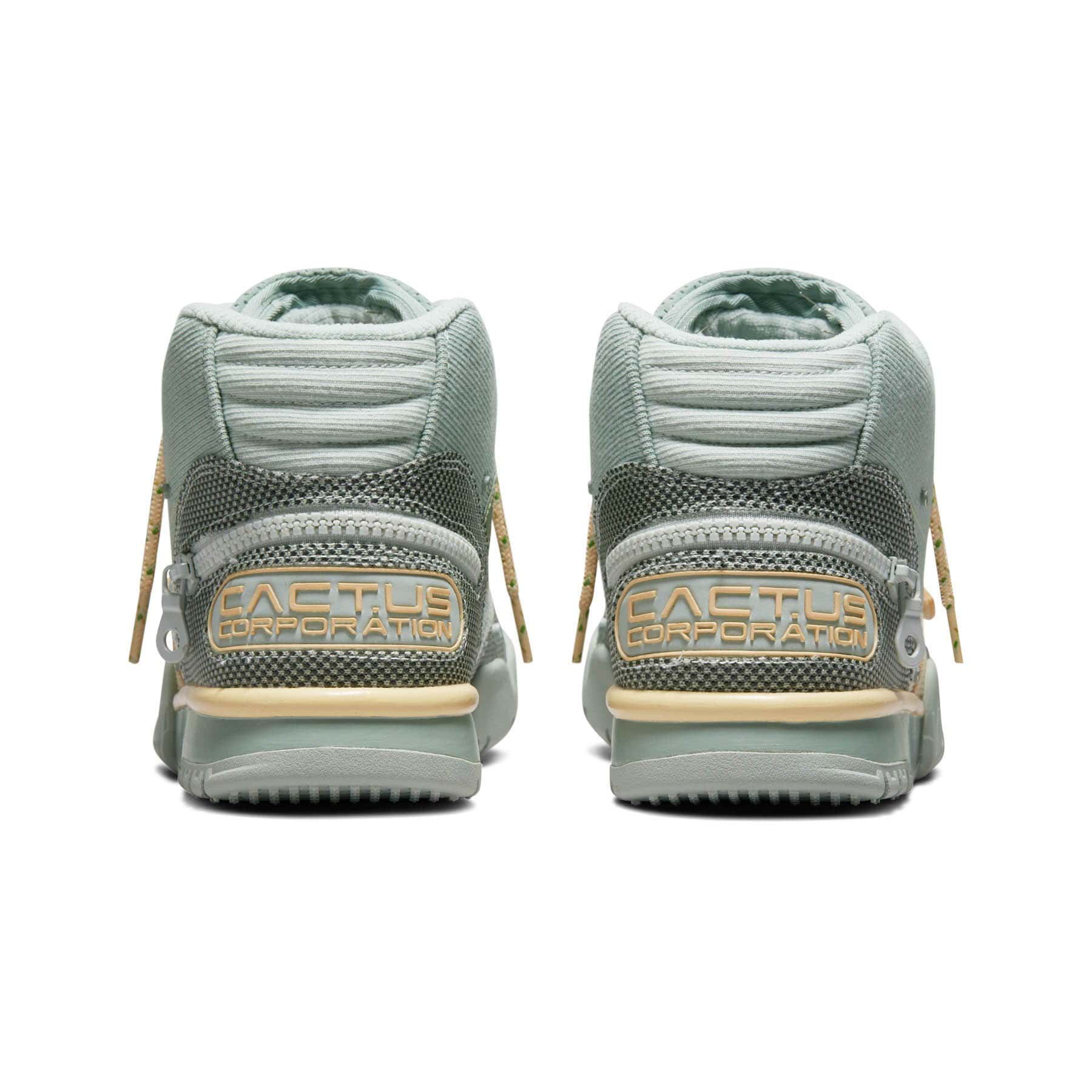 Travis Scott x  Nike Air Trainer 1 SP 'Grey Haze' — UK 3 | EU 35.5 | US 3.5 — Top View