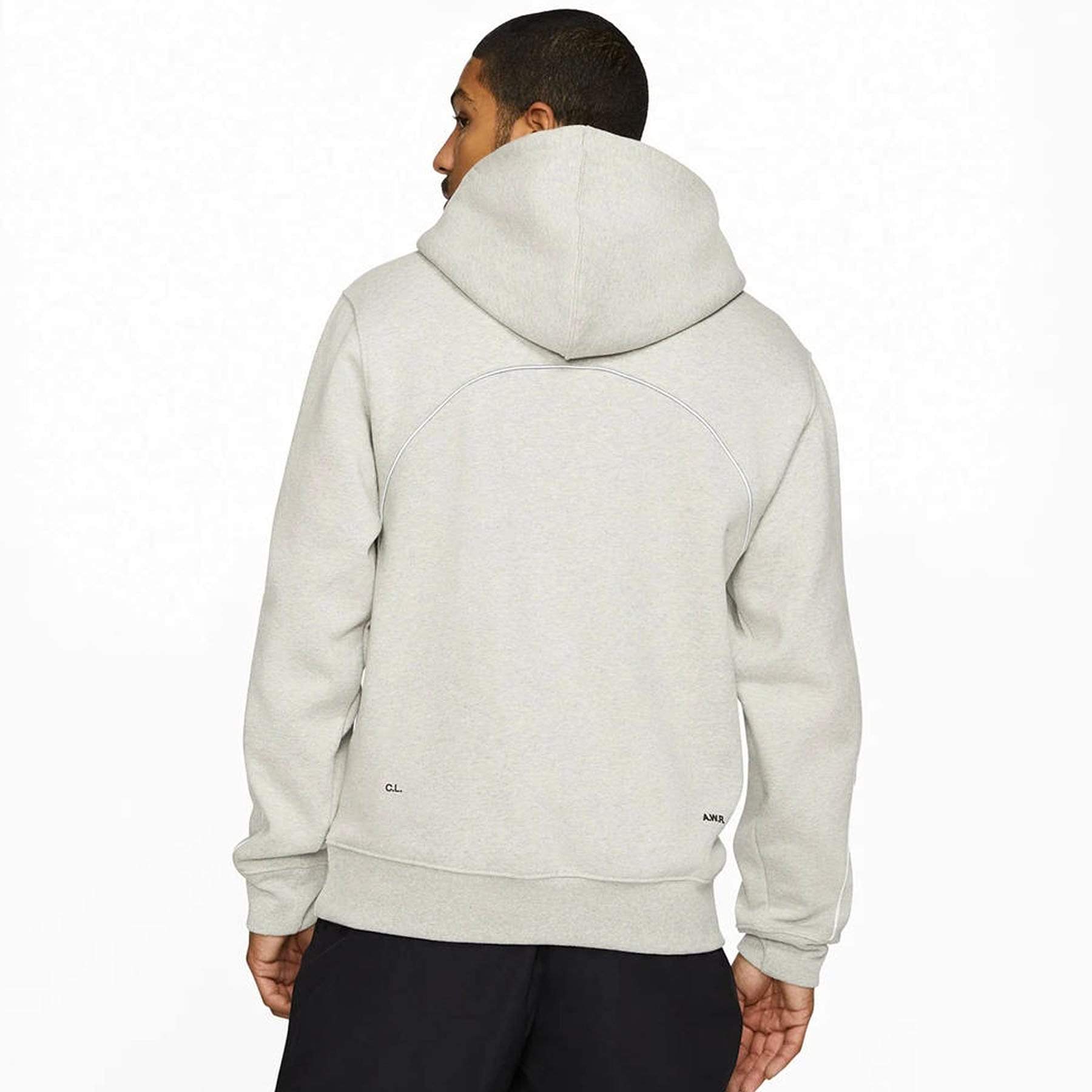 Nike x Drake NOCTA Cardinal Stock Hoodie Grey — XXS — Top View