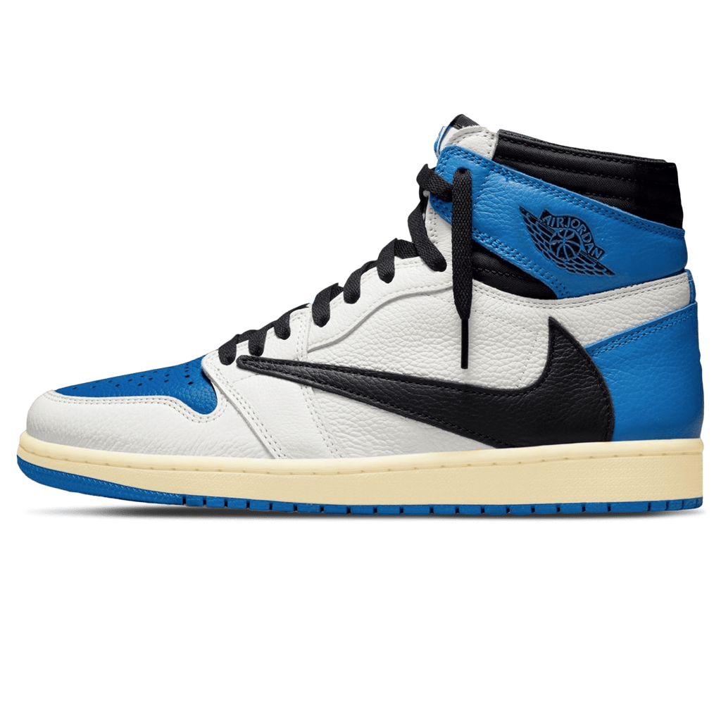 Fragment Design x Travis Scott x Air Jordan 1 Retro High — UK 3 | EU 35.5 | US 3.5 — Front View
