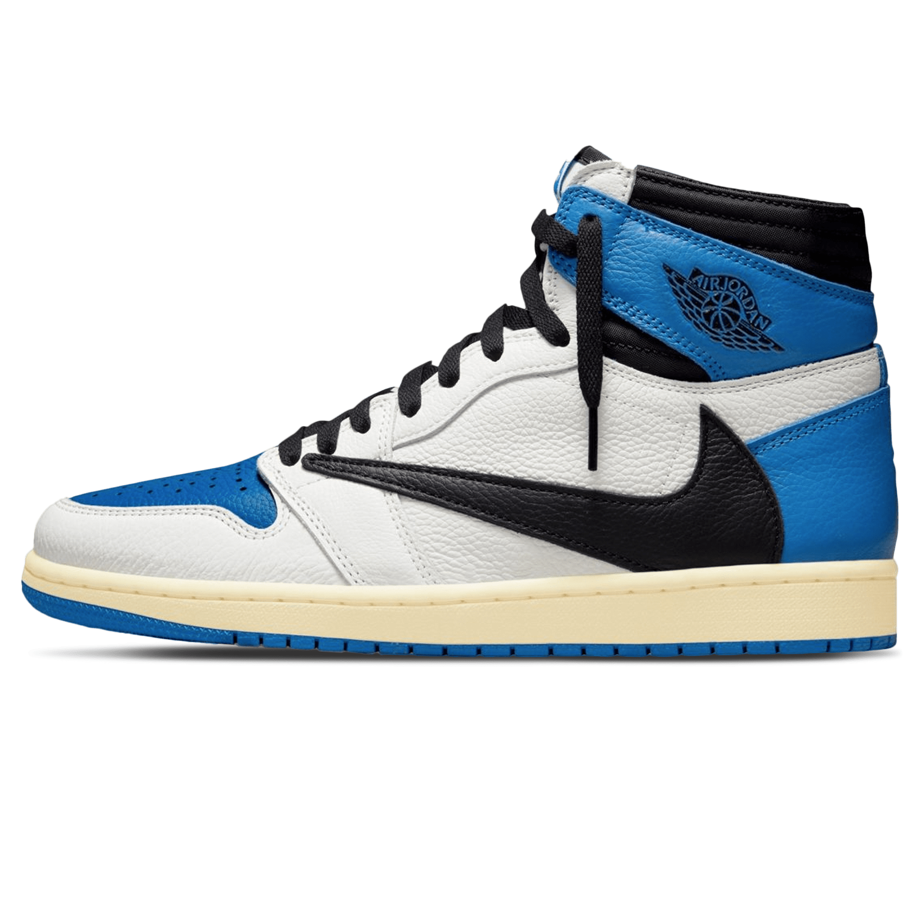Fragment Design x Travis Scott x Air Jordan 1 Retro High — UK 3 | EU 35.5 | US 3.5 — Front View