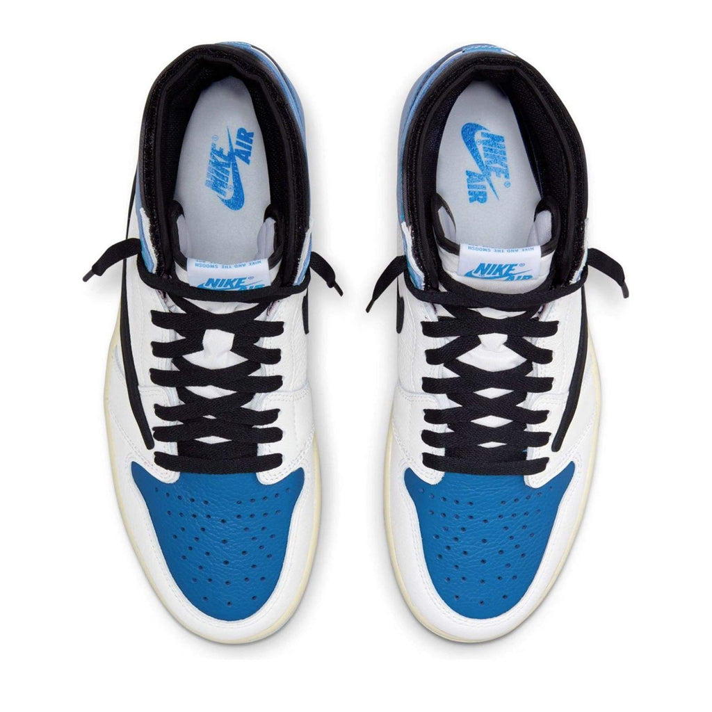 Fragment Design x Travis Scott x Air Jordan 1 Retro High — UK 3 | EU 35.5 | US 3.5 — Back View