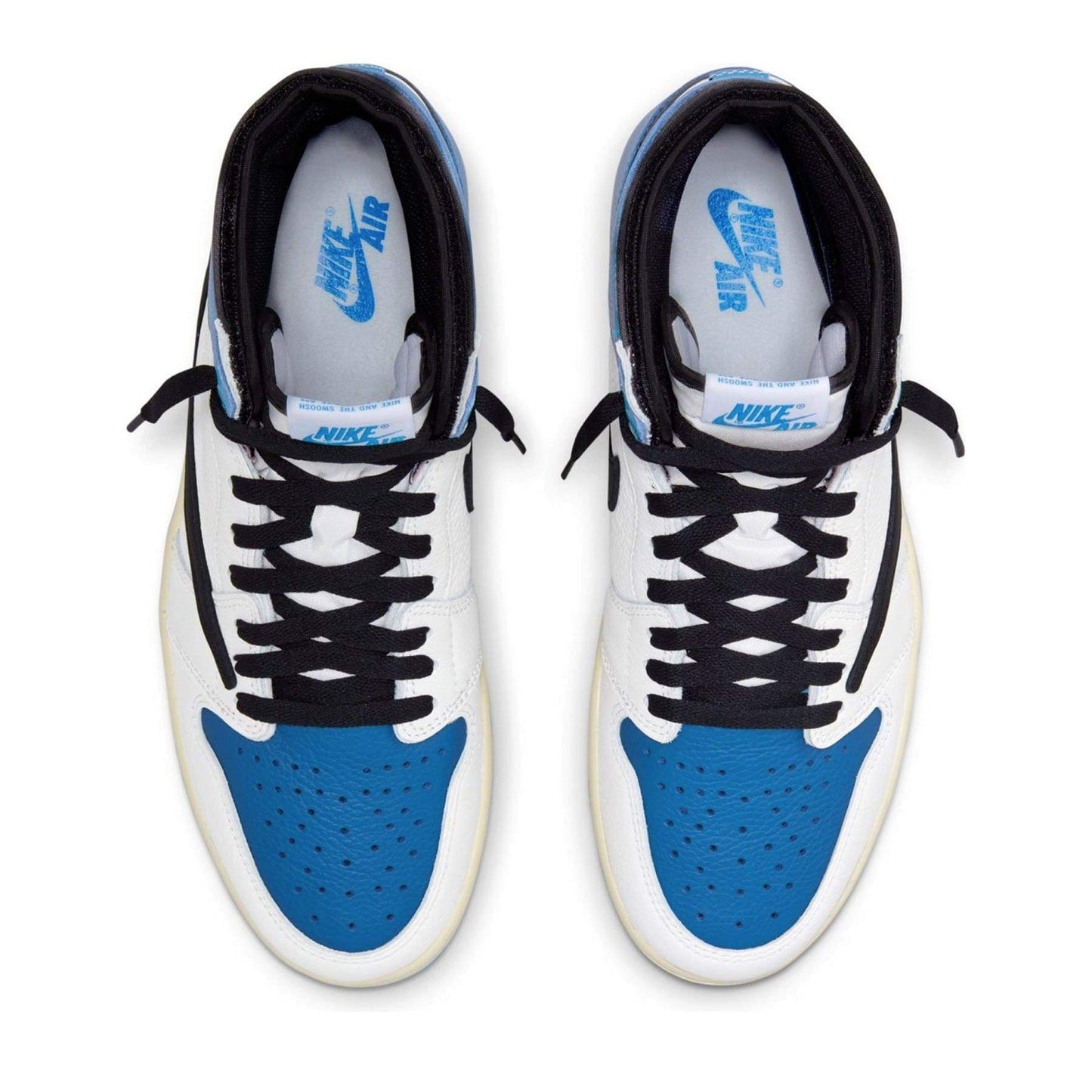 Fragment Design x Travis Scott x Air Jordan 1 Retro High — UK 3 | EU 35.5 | US 3.5 — Back View