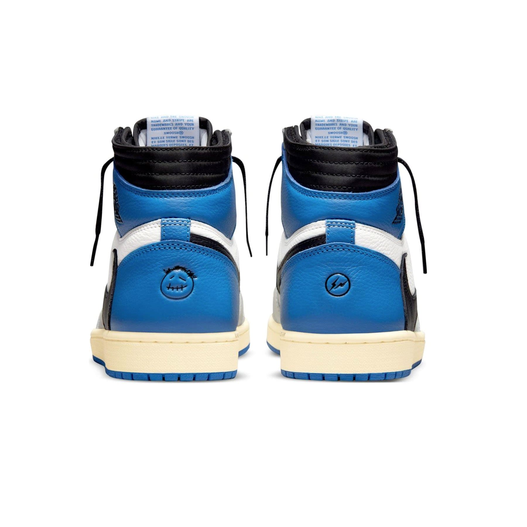 Fragment Design x Travis Scott x Air Jordan 1 Retro High — UK 3 | EU 35.5 | US 3.5 — Top View