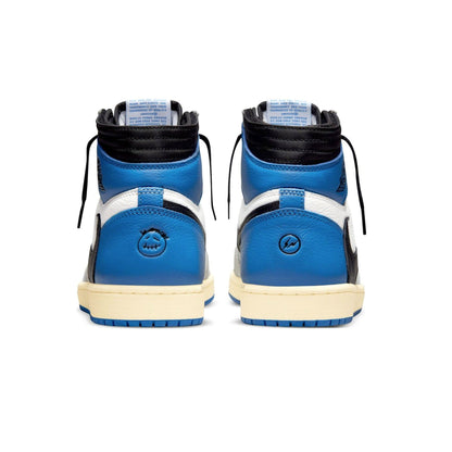 Fragment Design x Travis Scott x Air Jordan 1 Retro High — UK 3 | EU 35.5 | US 3.5 — Top View