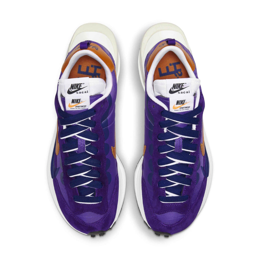 sacai x Nike VaporWaffle 'Dark Iris' — UK 3 | EU 35.5 | US 3.5 — Back View