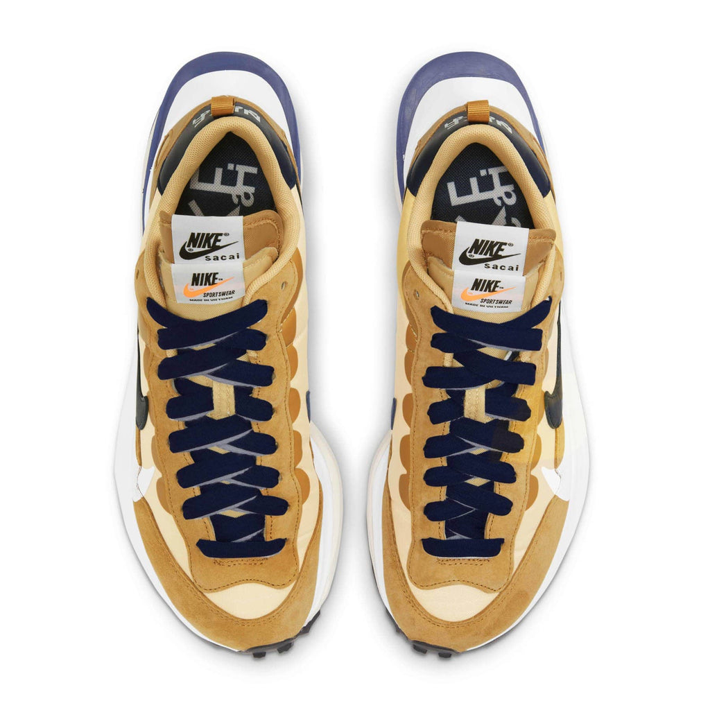 sacai x Nike VaporWaffle 'Sesame Blue Void' — UK 3 | EU 35.5 | US 3.5 — Back View