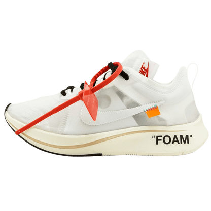 OFF-WHITE x Nike Zoom Fly "White-White-Muslin" — UK 3 | EU 35.5 | US 3.5 — Front View