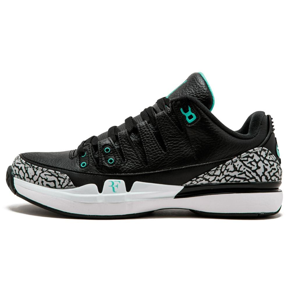 Roger Federer x Nike Zoom Vapor Air Jordan 3 Atmos — UK 3 | EU 35.5 | US 3.5 — Front View
