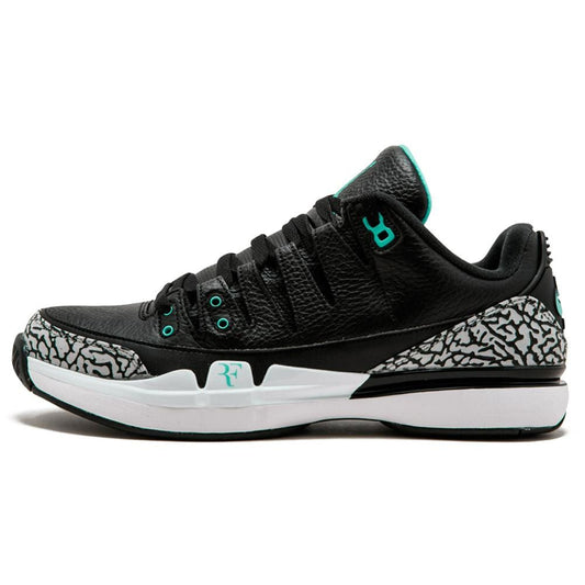 Roger Federer x Nike Zoom Vapor Air Jordan 3 Atmos — UK 3 | EU 35.5 | US 3.5 — Front View