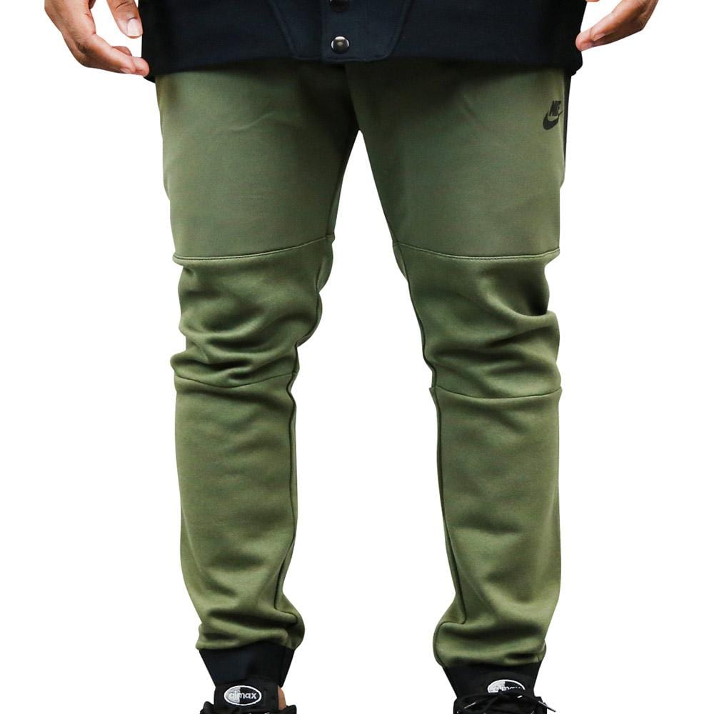 NIKE TECH FLEECE PANTS 2 (KHAKI) — XXS — Front View