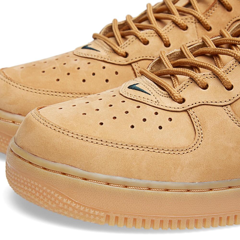 NIKE AIR FORCE 1 MID '07 PREMIUM QS 'WHEAT' — UK 3 | EU 35.5 | US 3.5 — Back View