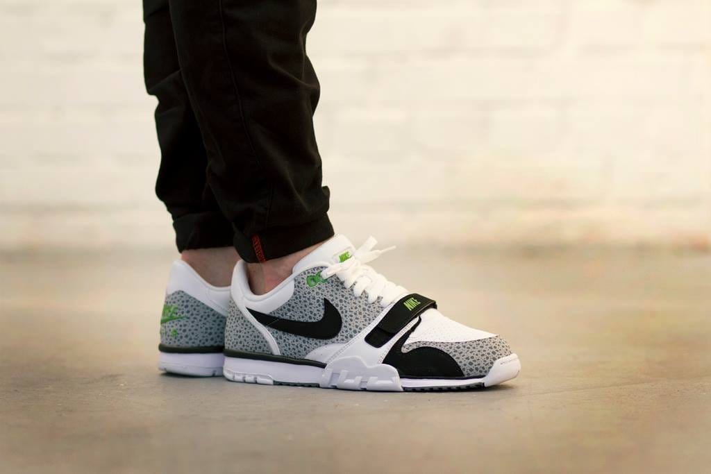 NIKE AIR TRAINER 1 LOW ST (WHITE - BLACK) — UK 3 | EU 35.5 | US 3.5 — Lifestyle View
