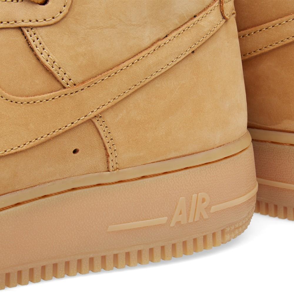 NIKE AIR FORCE 1 HIGH '07 LV8 Flax & Outdoor Green — UK 3 | EU 35.5 | US 3.5 — Detail View