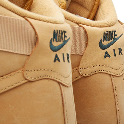 NIKE AIR FORCE 1 HIGH '07 LV8 Flax & Outdoor Green — UK 3 | EU 35.5 | US 3.5 — Lifestyle View