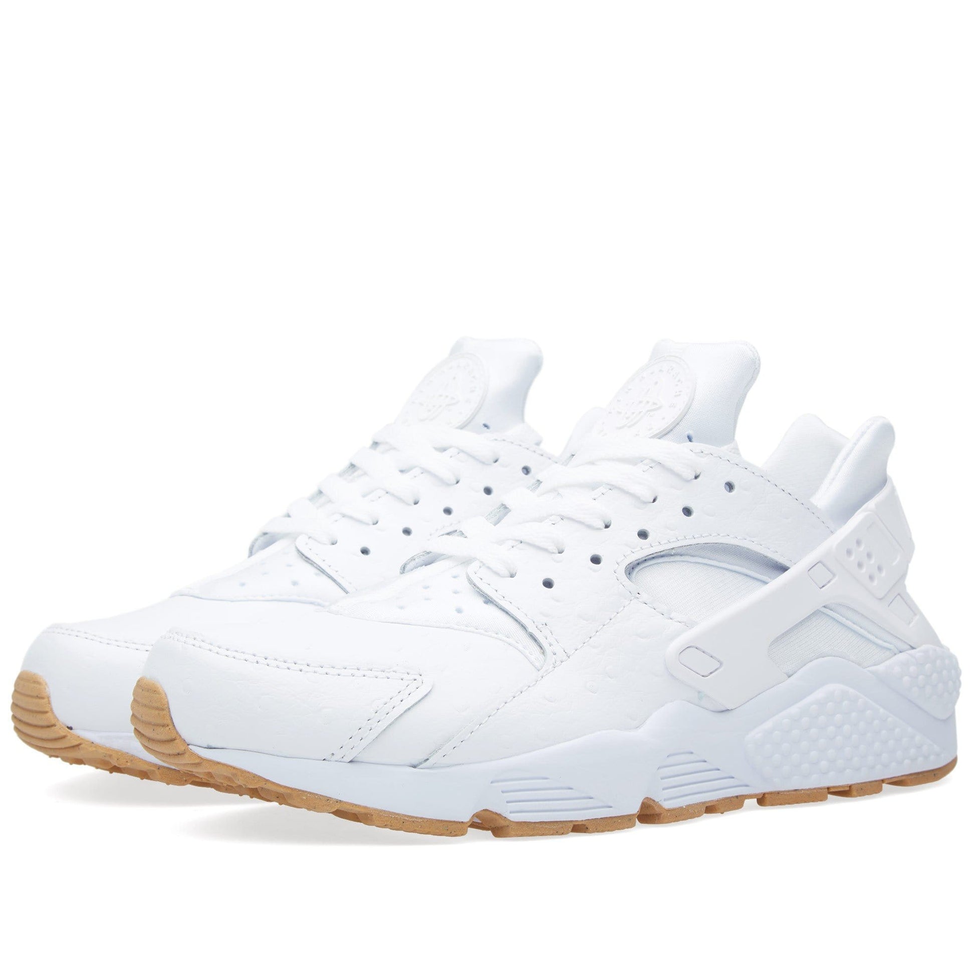 NIKE AIR HUARACHE RUN White & Gum — UK 3 | EU 35.5 | US 3.5 — Side View