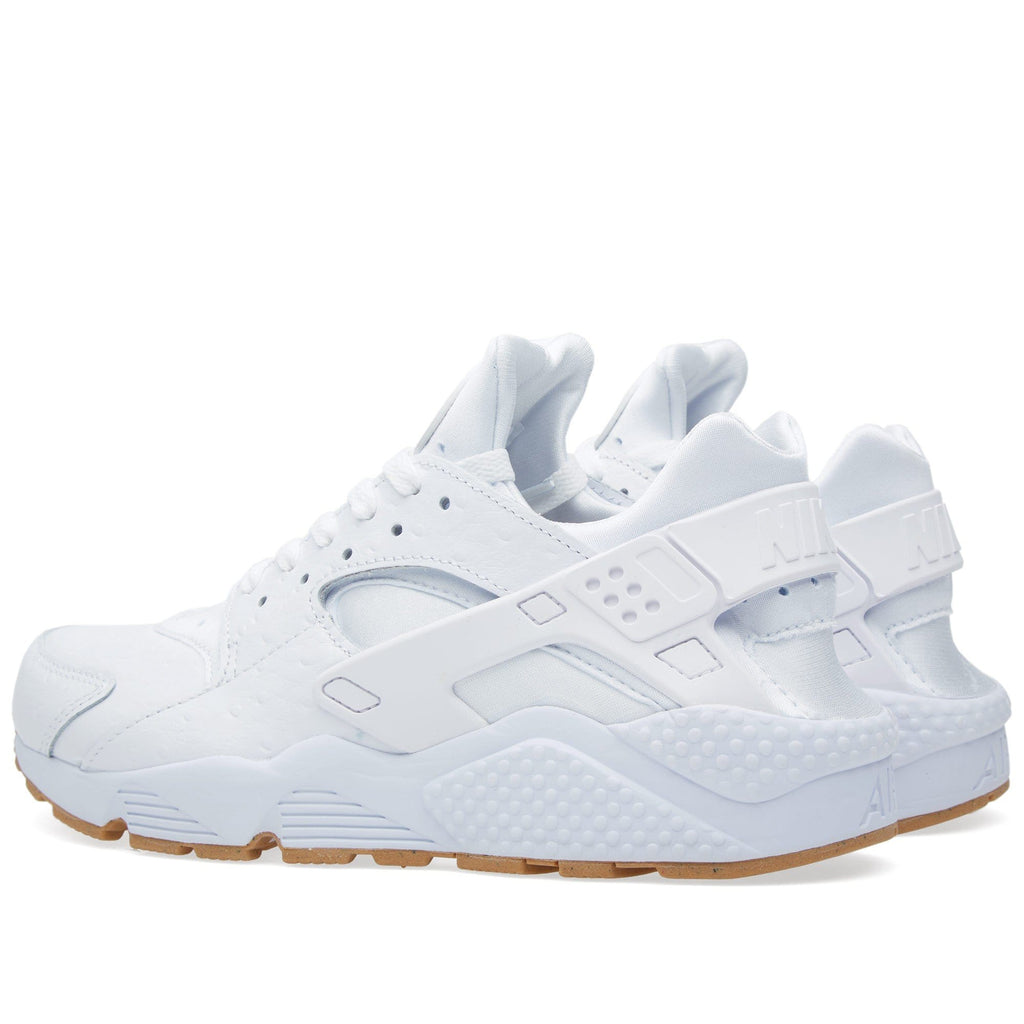 NIKE AIR HUARACHE RUN White & Gum — UK 3 | EU 35.5 | US 3.5 — Back View