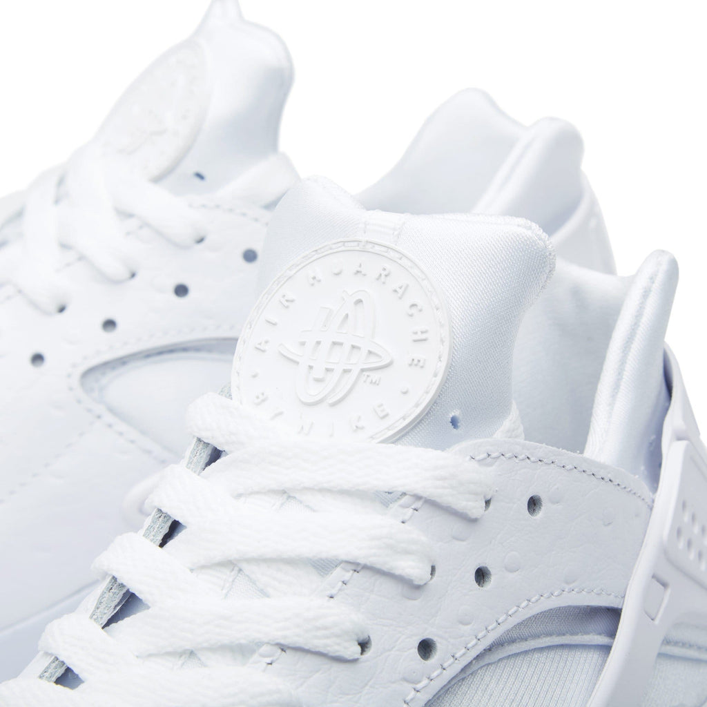 NIKE AIR HUARACHE RUN White & Gum — UK 3 | EU 35.5 | US 3.5 — Top View