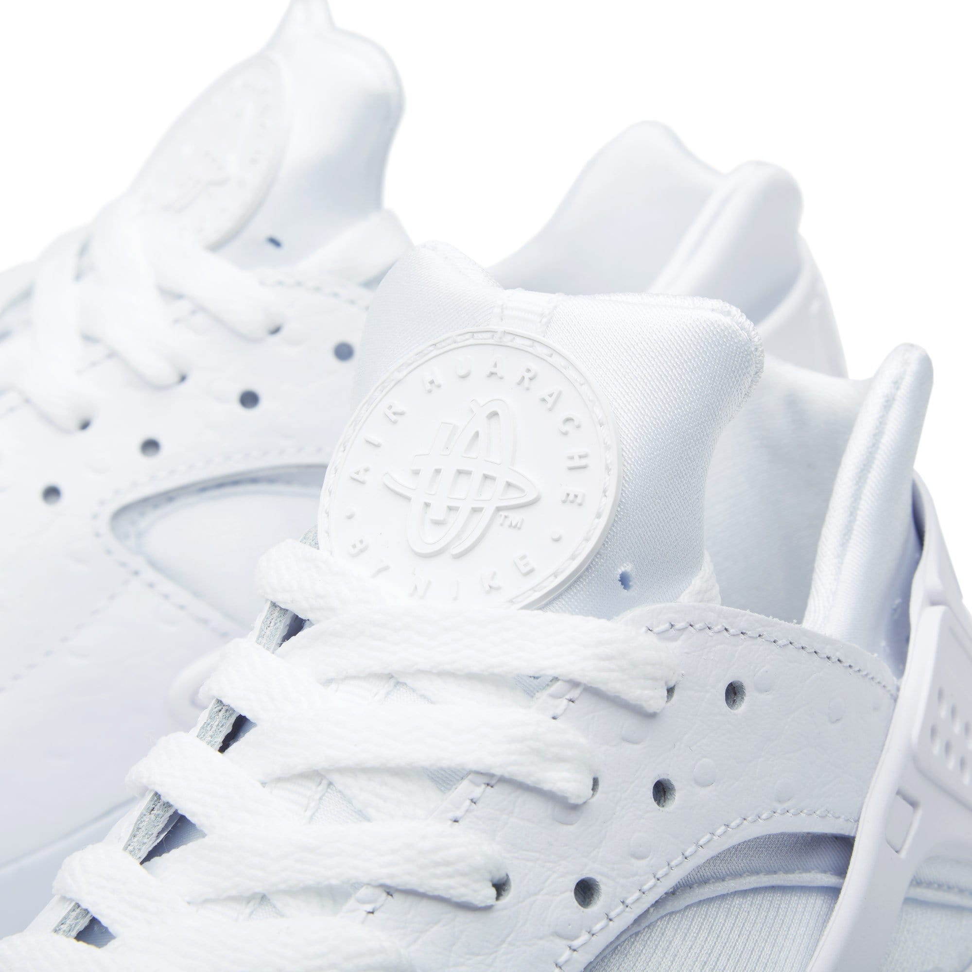 NIKE AIR HUARACHE RUN White & Gum — UK 3 | EU 35.5 | US 3.5 — Top View