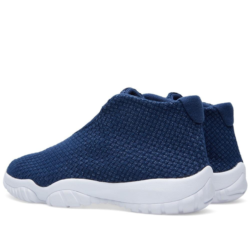 Air Jordan Future Midnight Navy & White — UK 3 | EU 35.5 | US 3.5 — Detail View