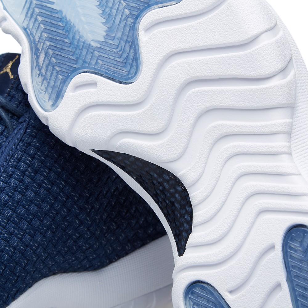 Air Jordan Future Midnight Navy & White — UK 3 | EU 35.5 | US 3.5 — Side View