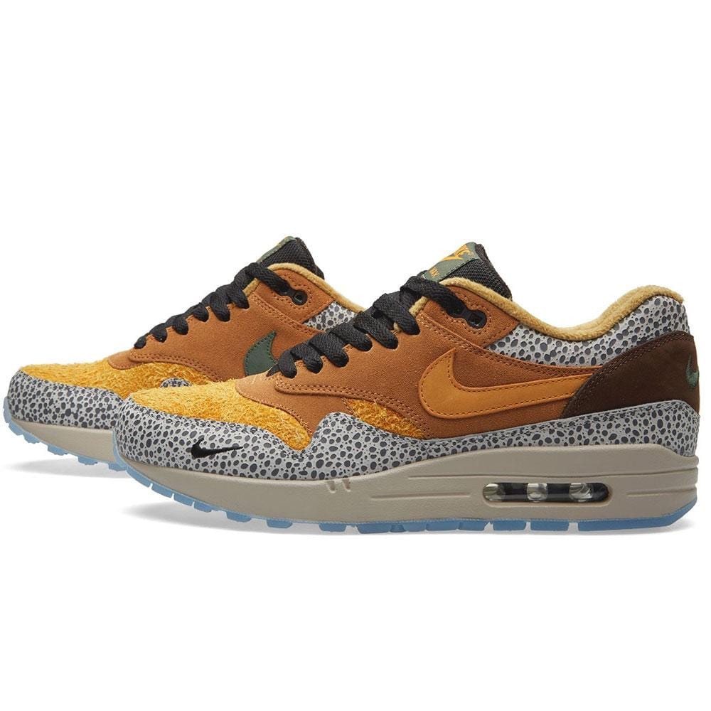 NIKE AIR MAX 1 PREMIUM 'SAFARI' — UK 3 | EU 35.5 | US 3.5 — Front View
