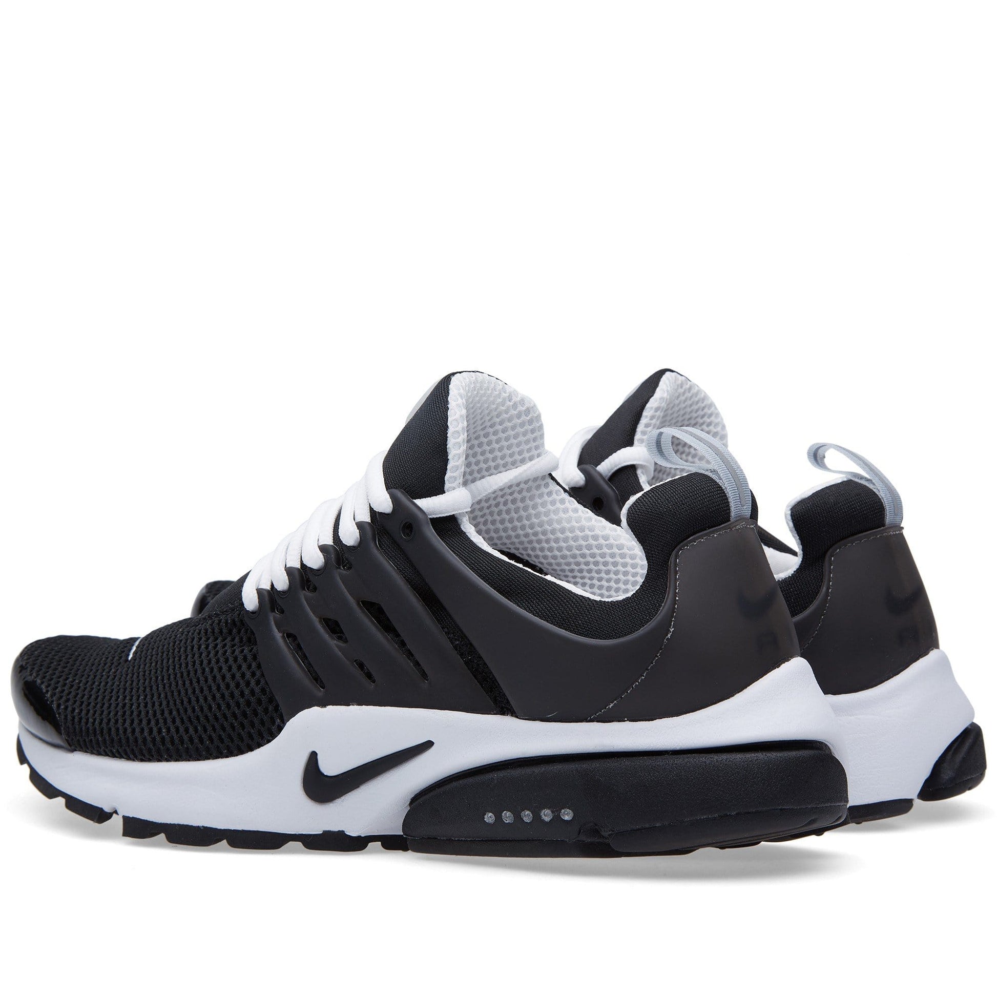 NIKE AIR PRESTO BR QS Black & White — UK 3 | EU 35.5 | US 3.5 — Back View