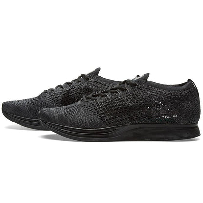 Nike Flyknit Racer Triple Black — UK 3 | EU 35.5 | US 3.5 — Front View