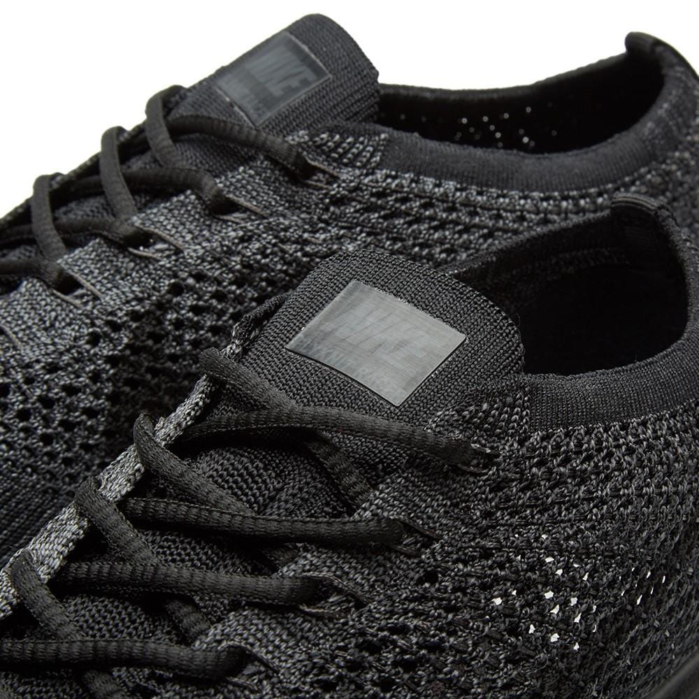 Nike Flyknit Racer Triple Black — UK 3 | EU 35.5 | US 3.5 — Detail View