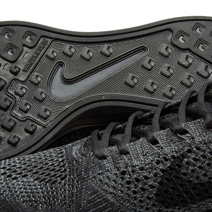 Nike Flyknit Racer Triple Black — UK 3 | EU 35.5 | US 3.5 — Top View