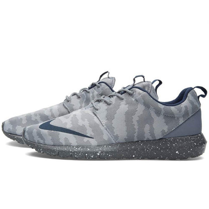 NIKE ROSHE NM FB Flat Silver & Obsidian — UK 3 | EU 35.5 | US 3.5 — Front View
