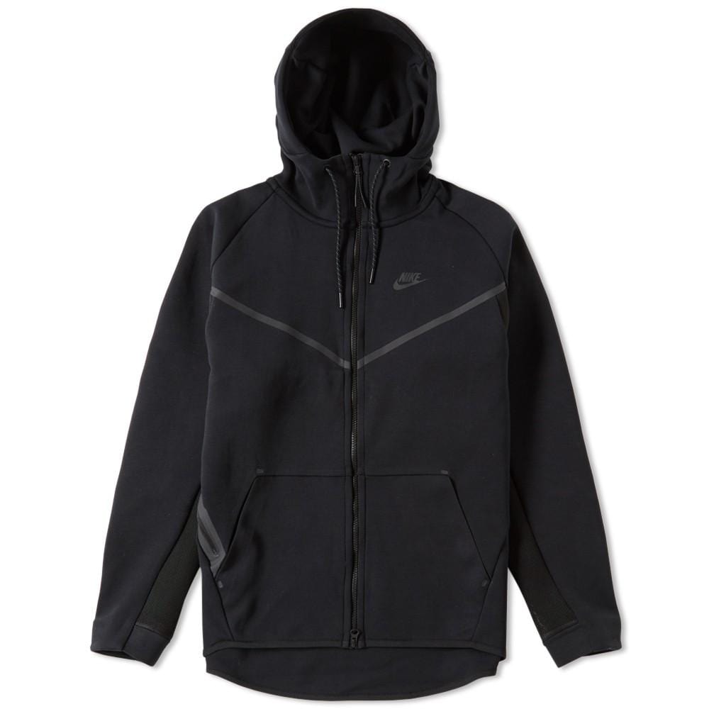 NIKE TECH FLEECE HERO WINDRUNNER 'Black' — XXS — Alternate View 7