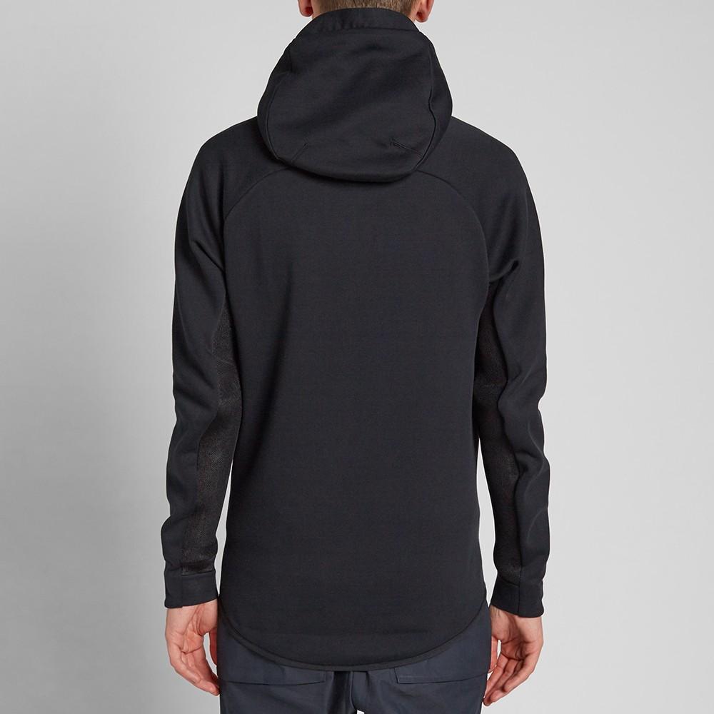 NIKE TECH FLEECE HERO WINDRUNNER 'Black' — XXS — Side View
