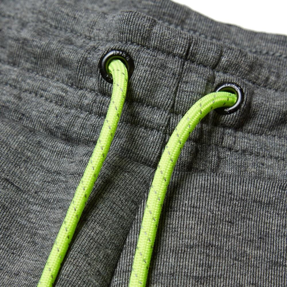 NIKE TECH FLEECE PANTS Tumbled Grey & Volt — XXS — Detail View
