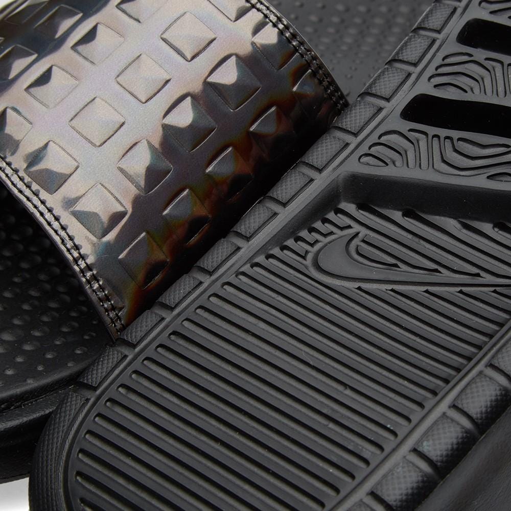 NIKE W BENASSI JDI ULTRA PREMIUM Black & SIlver — UK 3 | EU 35.5 | US 3.5 — Back View