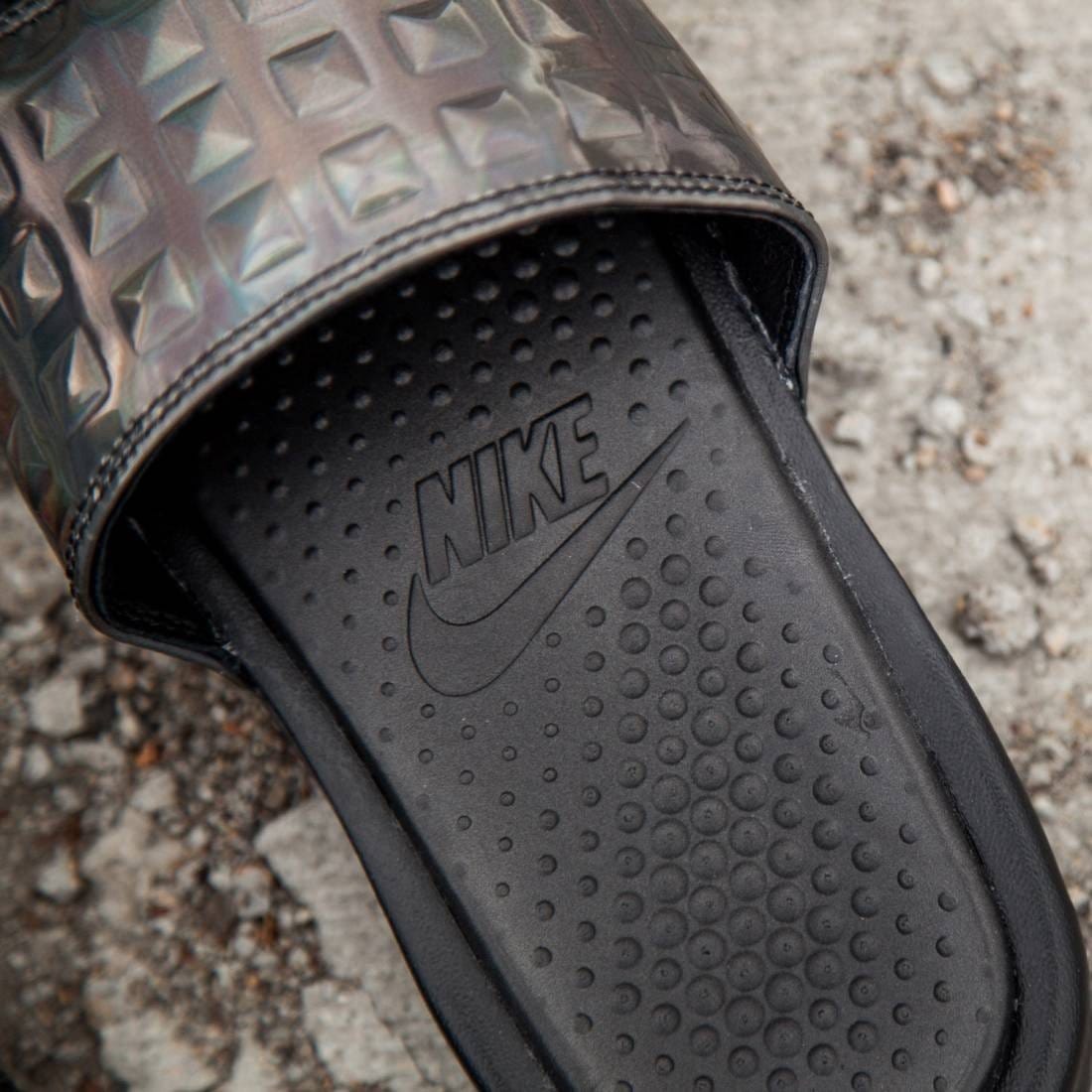 NIKE W BENASSI JDI ULTRA PREMIUM Black & SIlver — UK 3 | EU 35.5 | US 3.5 — Detail View